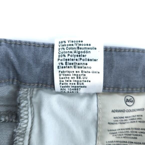 Adriano Goldschmied Ag The Prima Mid-Rise Cigarette Fit Denim Jeans Women 28R - Picture 8 of 16